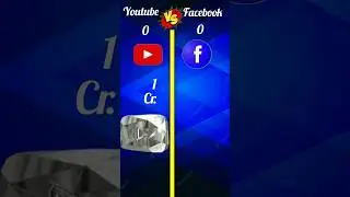 youtube vs Facebook comparison #shorts @crazyxyz @brainxmania @5 minutes craft