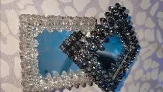 How to make a Beaded Mirror | Beaded Mirror Tutorial| DIY Beaded Mirror
