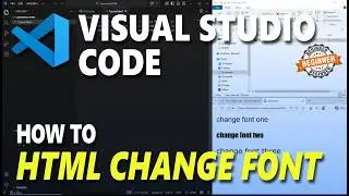 Visual Studio Code HTML How To Change Font