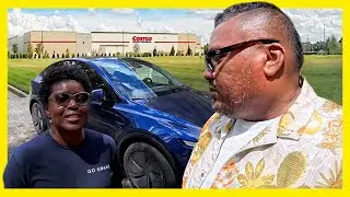 Обзор нового Tesla Model Y Long Range Costco FSD для поездки на автомобиле