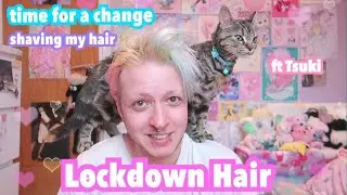 💜 Lockdown Hair 2021 - New Look!!! Shaving and Dyeing my Hair 💜