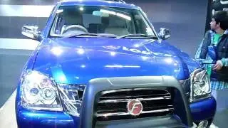 Force Motors Force One Blue SUV 4x2 5D at Auto Expo 2012, New Delhi, India