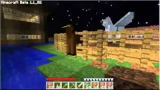 Minecraft - Mo' Creatures mod glitch [Horse through wall]