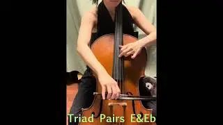 Triad Pairs(11 semitones apart), E&Eb,  3 Octaves. 
