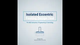 Isolated Eccentric Footing Design Web App | Civil Engineering Project | NED University
