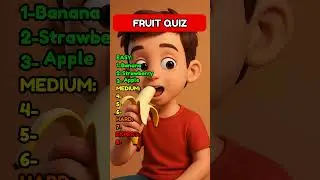 Can you name these 8 fruits? #fruit #quiz #shorts