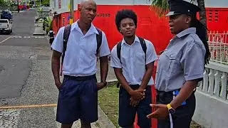 Junior and Charlo meets officer Blackfish #funny #comedy #stvincent #skits 