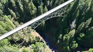 DJI over the High steel bridge