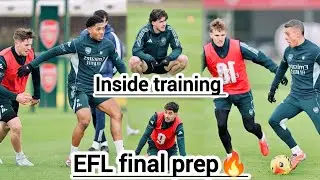 ARSENAL TRAINING AND INJURY UPDATE, | Final preparations for Arsenal Vs Manchester United 