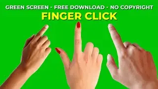 Finger Click Green Screen - No Copyright