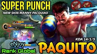 Paquito New Skin Manny Pacquiao MVP Play! - Top Global Paquito eNjoy - MLBB