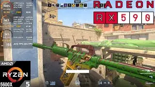 RX 590 + Ryzen 5 5600X : Counter Strike 2 (Tested in 2025)