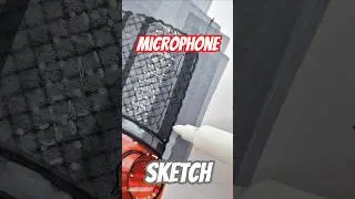 Red microphone sketch