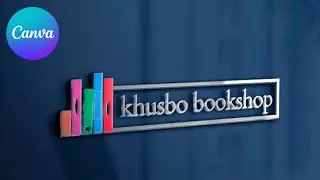Bookshop 📚 Logo Idea💡 with Canva & Photopea