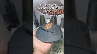 SF Giants Cap Restored Brittled Brim #capsmith #capclinis