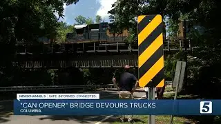 The 'Carters Creek Can Opener' bridge continues to destroy trucks in Columbia