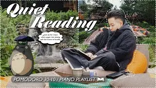 Read With Me 1 Hour | Peaceful Caf&eacute; Study ☕ Pomodoro 30&ndash;10 | TCLOUD READING