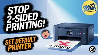 How to Stop 2-Sided Printing by Default & Set Default Printer? (Windows 11 | Brother Fix)