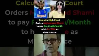 Mohammad Shami Ordered to Pay ₹4 Lakh/Month to Ex-Wife #shortsfeed #shorts
