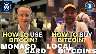 How to Use and Buy Bitcoin? Monaco Card and Local Bitcoins - Founders Speak at BEF 2018