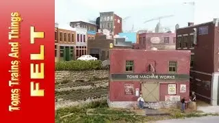 Model Railroad Scenery Tip  Flexible Scenery with Felt
