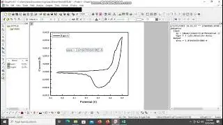 How to Plot CV Graph and How to Find Area of CV curve | CV | Electrochemical Measurement.