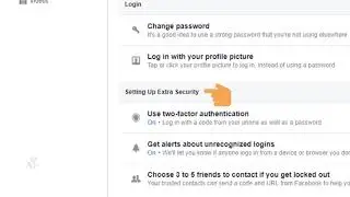 Facebook | Security and Login Setting