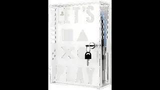 Skywin PS5 Lock Box - Clear Acrylic Security Display Case for Public PS5, Slim, Pro Consoles