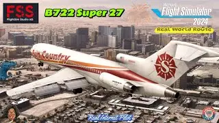 Boeing 722 MSFS 2024▪️Super 27▪️Real-World Route KRFD - KPHL