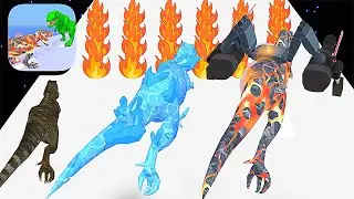 Dino Evolution Run 3D ​- All Levels Gameplay Android,ios (Part 1)