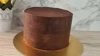 Recette de ganache de couverture pour cake design/comment conserver un gâteau /طريقة استعمال  الجناش