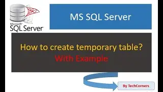 Part33 Temporary table | Local temporary table in SQL Server | SQL Tutorials | Beginners