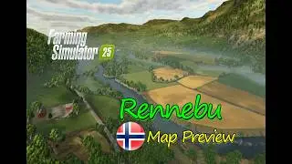 Rennebu Map Mod preview : Norway Countryside Adventure | Map Tour | Farming Simulator 25