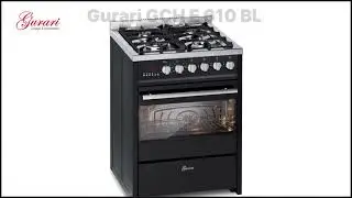 Gurari GCH E 610 BL Gas-Elektro-Standherd 60 cm Schwarz Design