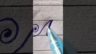Fancy Letter A #shorts #letters #alphabets #art #viral #english #youtubeshorts