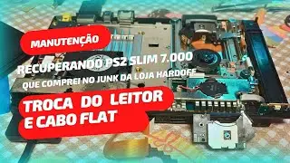 Recuperando o PS2 Slim 7.000: Nova vida com leitor e cabo Flat Novos!
