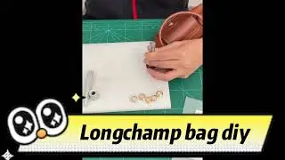 Longchamp mimi bag DIY punching transformation, the effect is really beautiful.