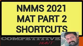 NMMS 2021 MAT PART 2 SHORTCUTS