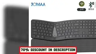 A must-have product!&nbsp;Ergonomic 2.4G Wireless Keyboard Comfortable Natural Typing,Palm Rest,Multi-D