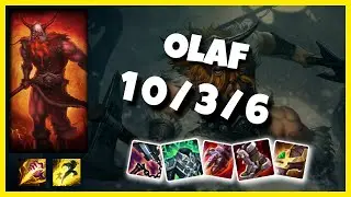 Olaf vs Lee Sin KOREAN Challenger JUNGLE (10/3/6) - v10.25