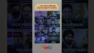 📰 New BCCI Officials (Express Sports Update)#ytshorts #shorts #cricket