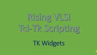 Tk Widget