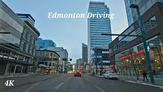Saturday Morning Drive - Walterdale Hill to 97 Street North Edmonton, AB, 🇨🇦 - Dec 2022