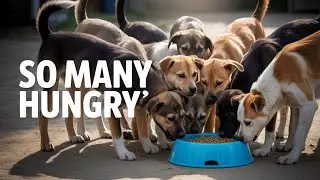 Stray Dogs Know Exactly What's Coming When They See the Bowl