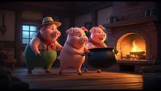 The Three Little Pigs - Fairy Tales and Bedtime Stories for Kids (3D Animation)