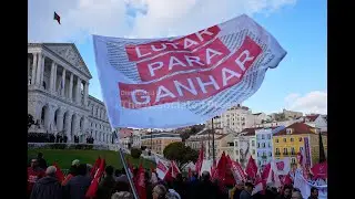 Portuguese workers protest against labor reform