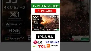 TV Buying Guide 2025 | How to select the right TV PANEL, IPS & VA #tv #4k #shorts #entertainment #hd