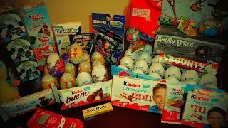 120 Toy Kinder Collection and 43 Surprise Eggs Kinder and Chupa Chups