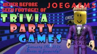 Trivia Party Games - January 11th, 2025 (Boxes of Jeopardy)