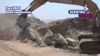 Peru XR20 Road Construction - Xcentric Ripper - hydraulic breakers hammers